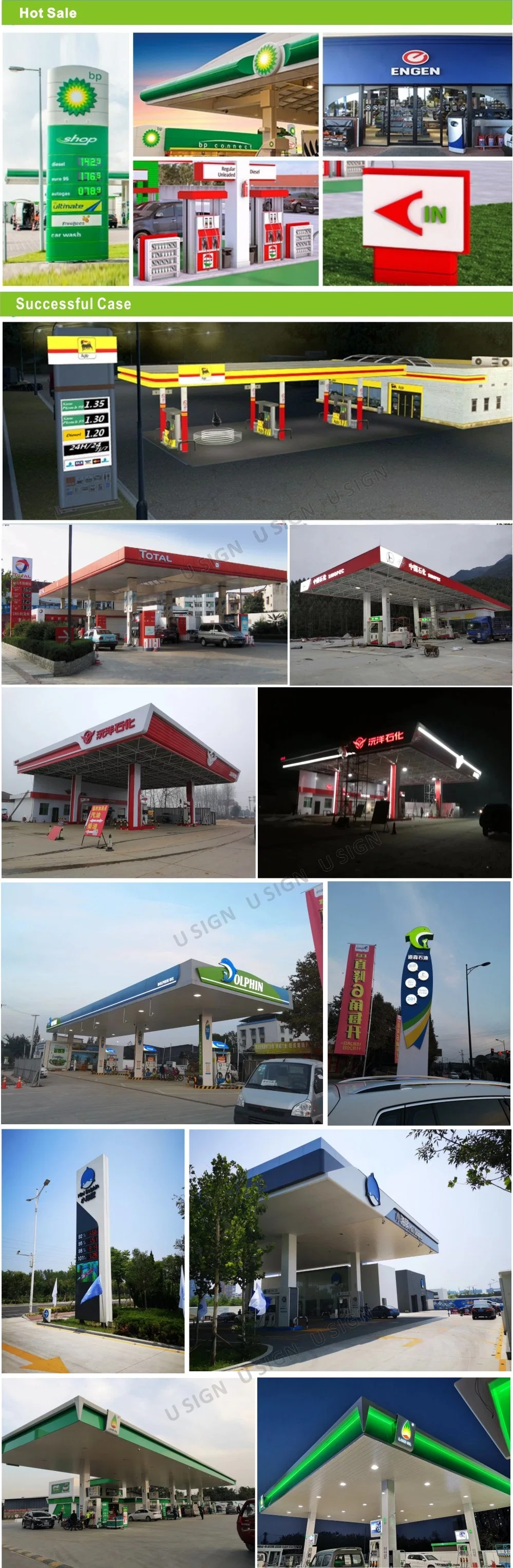 Pavement Outdoor Advertising Floor Type Free Standing Signage Pylon Sign