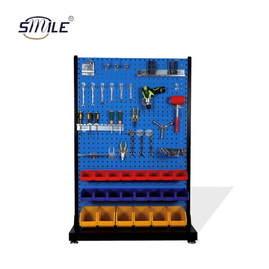Smile Wall Mounted Durable Tool Hanging Tool Cabinet Display Stand Organizer Wall Pegboard