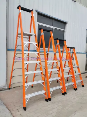 Platform Insulation Fibreglass Ladder / Aluminum Ladder