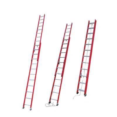24 FT  Type IA Insulated Folding Step Ladder Double Extension Fiberglass