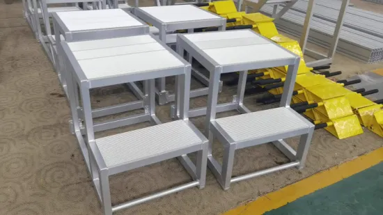 Customized Industrial Aluminum Platform Step Ladder