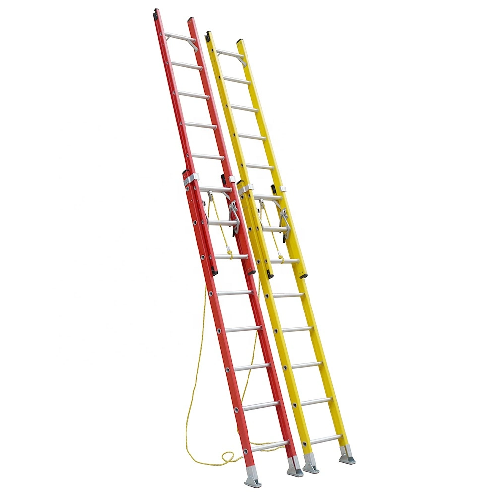 375-Pound Type IAA Electric Insulated Fiberglass Double Extension Step Ladder